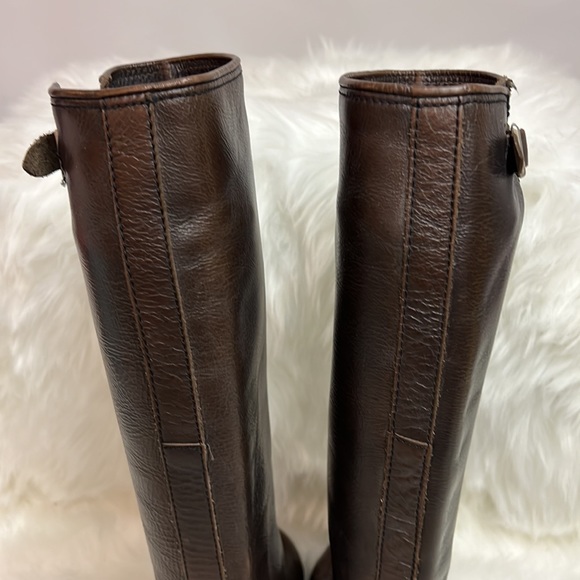 Esprit | 90s Chunky Leather One High Riding Boots 6.5 - Picture 7 of 11
